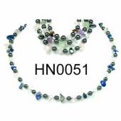 Assorted Colored Semi precious Stone Beads Hematite Beads Stone Chain Choker Fashion Women Necklace